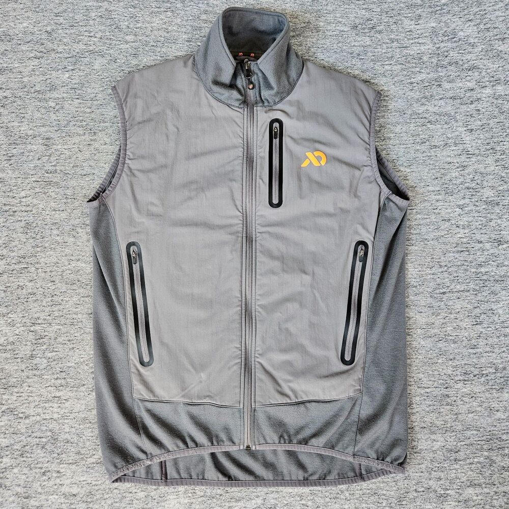 First Lite Sawtooth Hybrid Vest Large Gray Full Zip Nylon Merino Wool Gorpcore